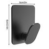 Waterproof Adhesive Wall Hook Stainless Steel Bathroom Hooks Towel Holder Closet Hook Kitchen Hardware Multi-Purpose Hanger Hook
