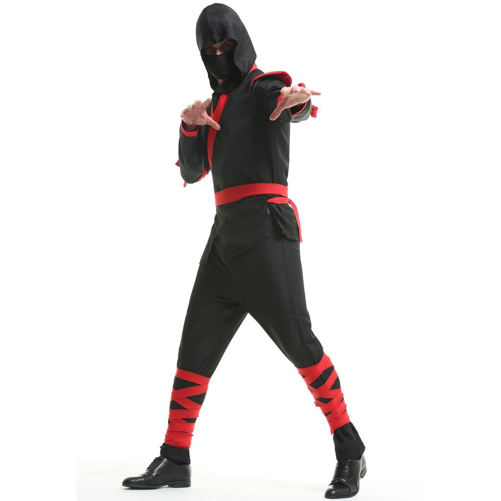 Halloween men's samurai costume Ninja costue fighter stealth naruto warrior uniform
