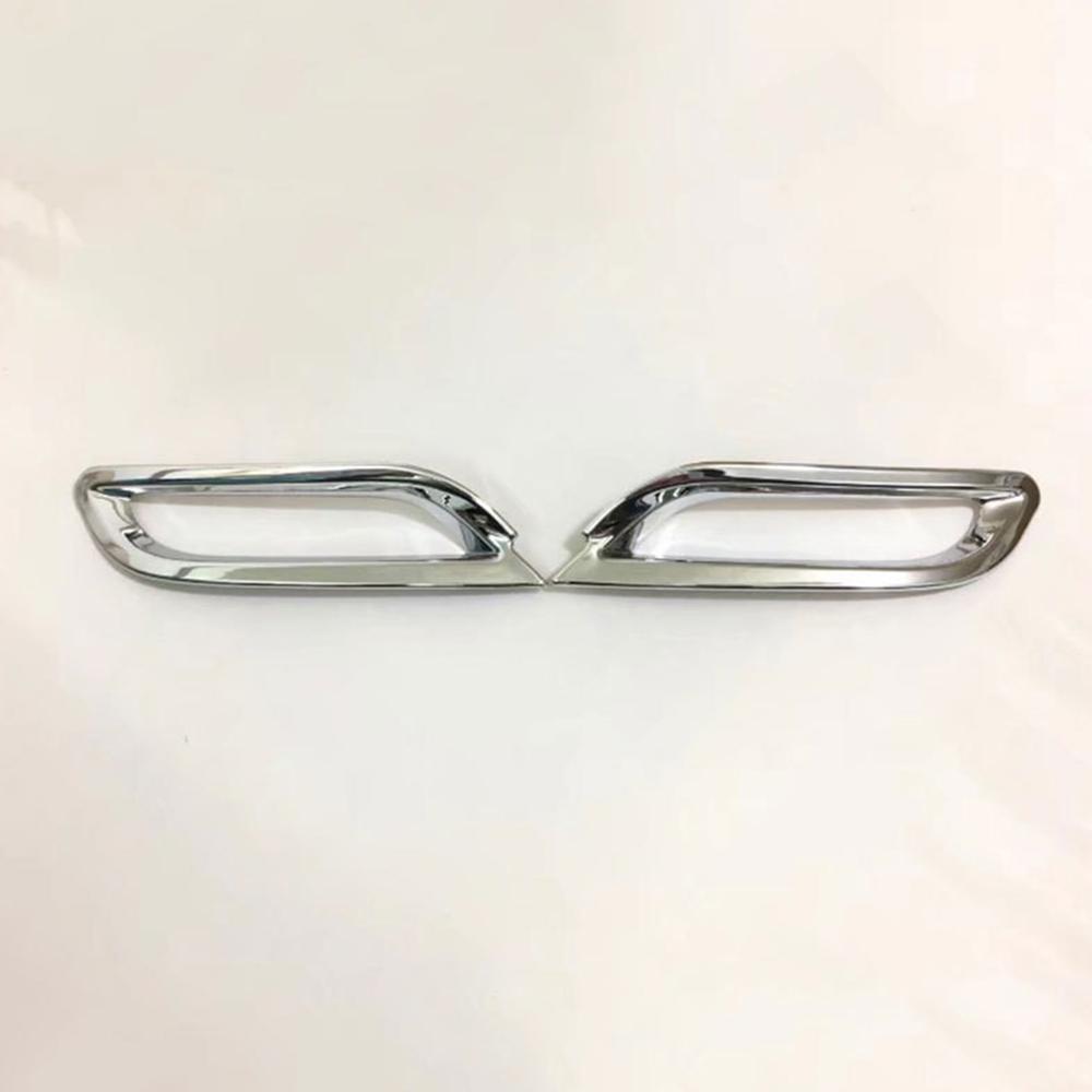 1 Pair Chrome Rear Bumper Fog Light Cover Trim Decor For Toyota Camry