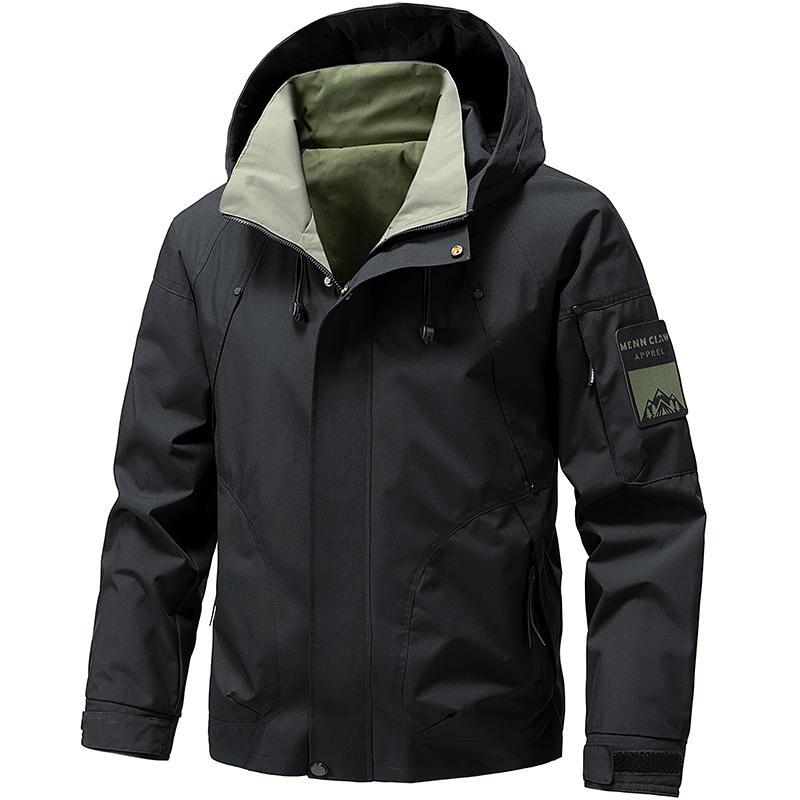 Ūdensnecaurlaidīga vīriešu āra softshell jaka ar