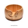 DeRuiEn Carved Wooden Yarn Bowl