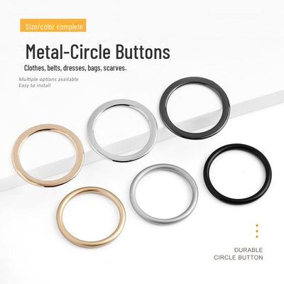 Metalen O-ring Gesp Cirkel Knopen voor Tas, Riem & Jas Tailleverstelling