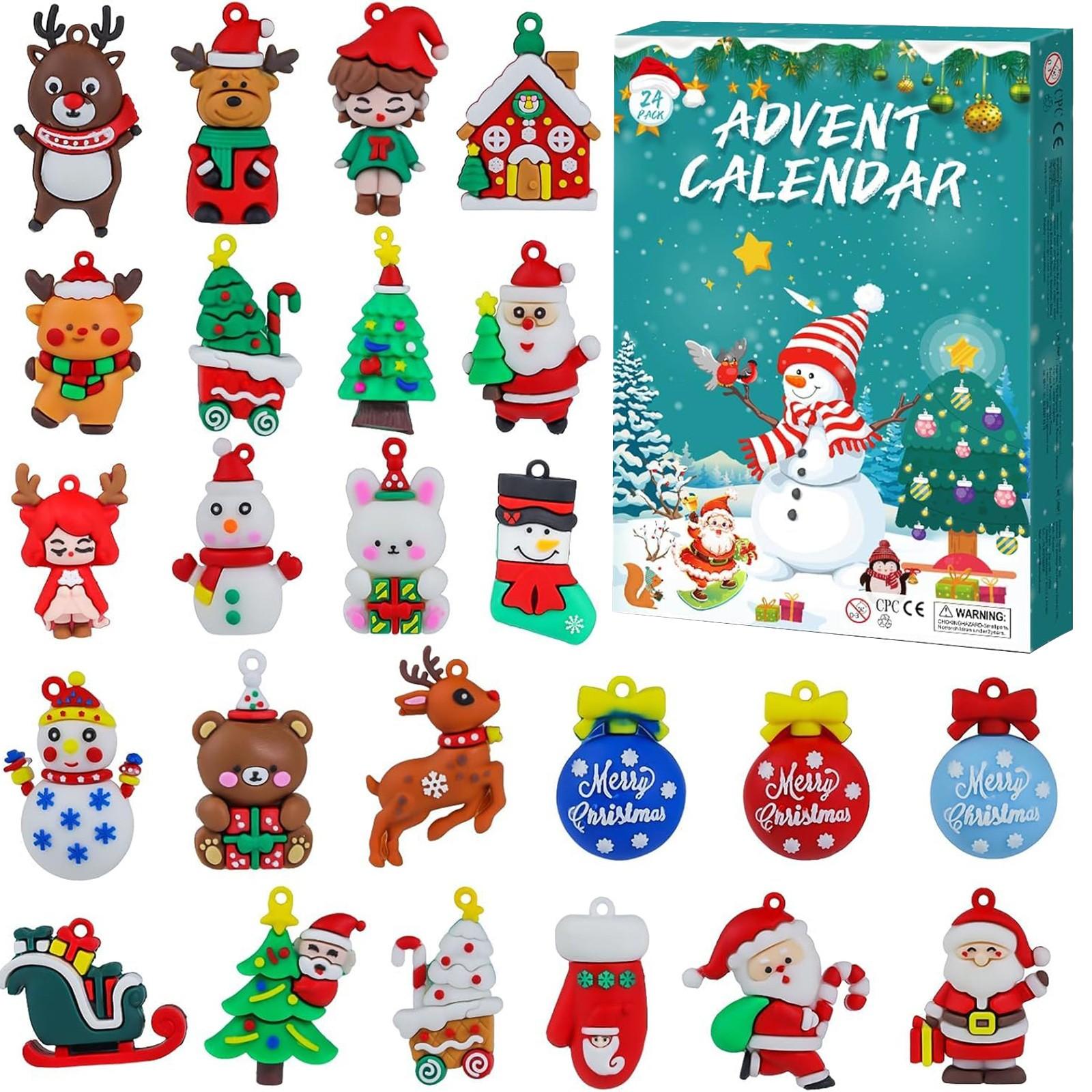 

Рождественский календарь, подходит как для девочек, так и для мальчиков, включает 24 дня уникального обратного отсчета подарков One Size зелёный