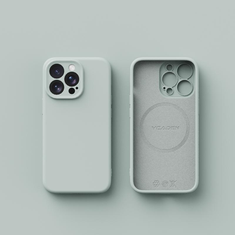 

Для беспроводной зарядки Magsafe Мягкий жидкий силиконовый чехол для телефона для iPhone 15 14 Pro Max 15Pro Магнитный тонкий защитный чехол For iPhone 14 ProMax