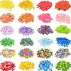 153pcs Color Round Plastic Buttons - 0.7-2.5cm Assorted Sizes for DIY Crafts, Sewing & Knitting Projects, Household Sewing ZSY