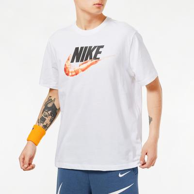 T Shirts Men's White Crew Neck Moderate DD1289-100