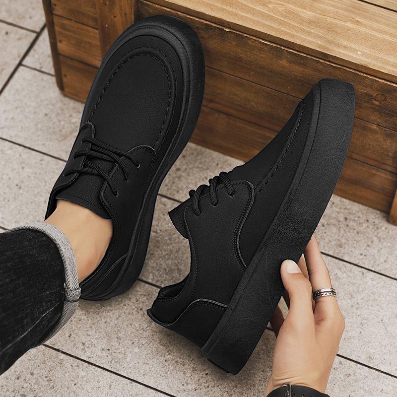 Breathable Soft Platform Man Casual Shoe in Promotion 2025 Trend Social Adults New Low Price High Quality Leather Shoes for Men