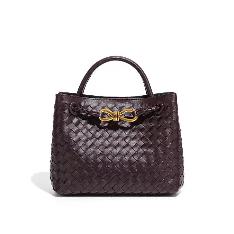 New poplar forest style woven metal rope tote bag women's portable messenger bag