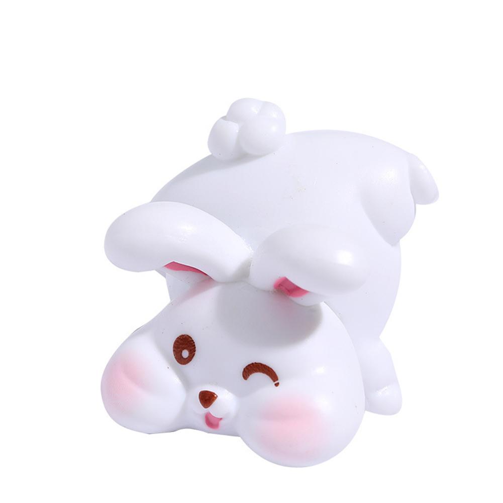 6pcs Cute Rabbits Figurine Desktop Ornaments Micro Landscape Diy Home Decoration Accessories