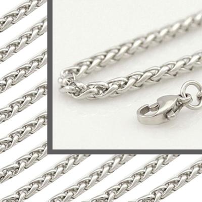 Stainless Steel Accessories Silver Mens Chain Keel Single Chain Necklace