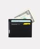 Matt Saffiano Cowhide Bill & Card Holder (Black) W16884