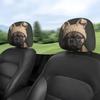 Hat French Bulldog Print Headrest Covers, Washable and Easy to Clean Seat Cushion Protectors with Elastic Design for a Perfect Fit