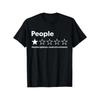 T-Shirt Unisex per Adulti - Nera, Manica Corta - Recensioni Divertenti Persone Una Stella: Assoluto