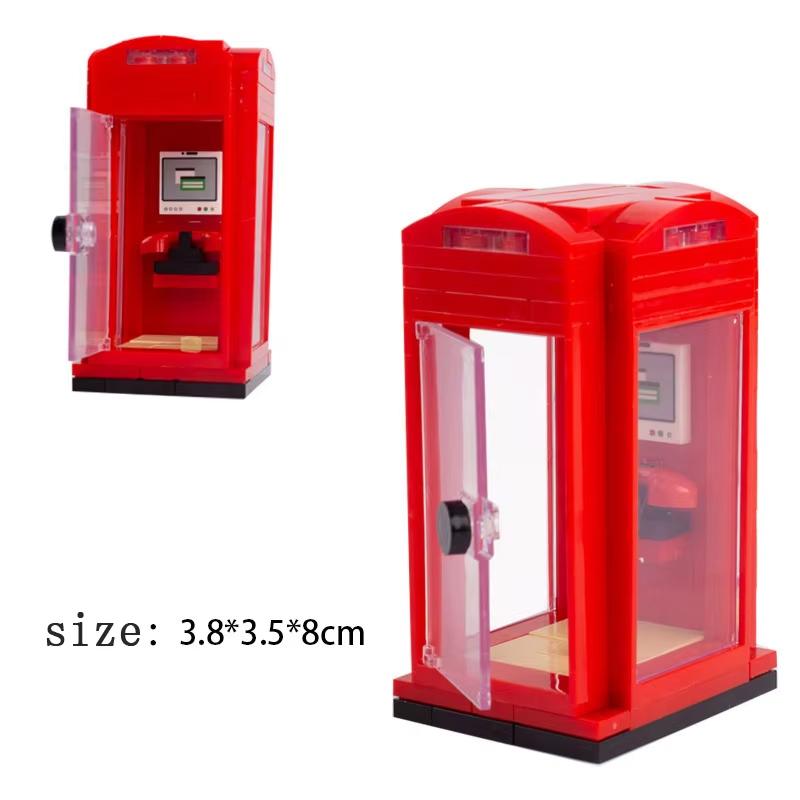 MOC City Building Block Figures Accessory TV Game Console Computer Screen Control Center Easel Oil Printing Bricks DIY Kids Toys