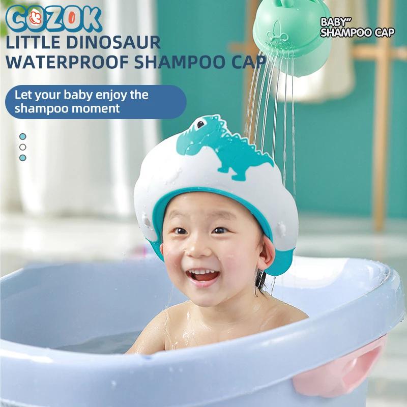 Buy COZOK Baby Shampoo Cap Waterproof Ear Protection Shower Cap Cartoon