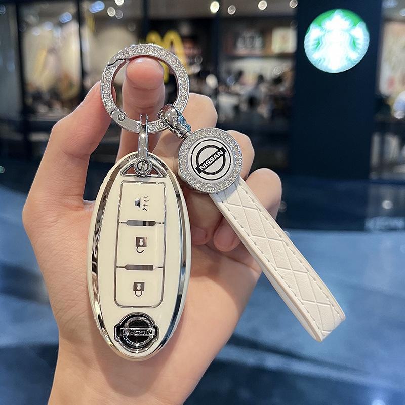 

Чехол для ключей Nissan Sylphy для Tiida, Qashqai, Teana, Jinke — классическая автомобильная пряжка 14-го поколения