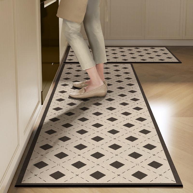 

Kitchen Floor Mat Retro Water-absorbing Quick-drying Non-slip Carpet Diatom Mud Oil-absorbing Anti-fall Foot Mats Long Strip Rug 50x80cm
