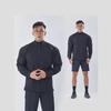 180G Quick-Dry Half-Zip Long Sleeve Fitness T-Shirt
