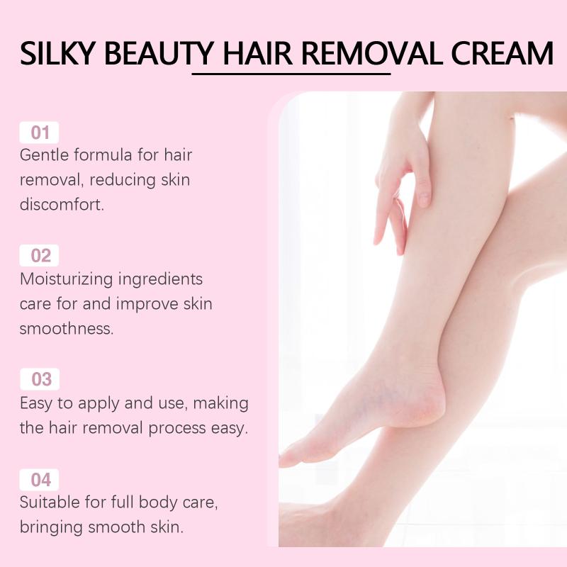 

Oceaura Women S Full Body Hair Removal Cream Armpit Leg Hair Depilation Nourishing Silky Smooth Delicate Skin Care Cream one size