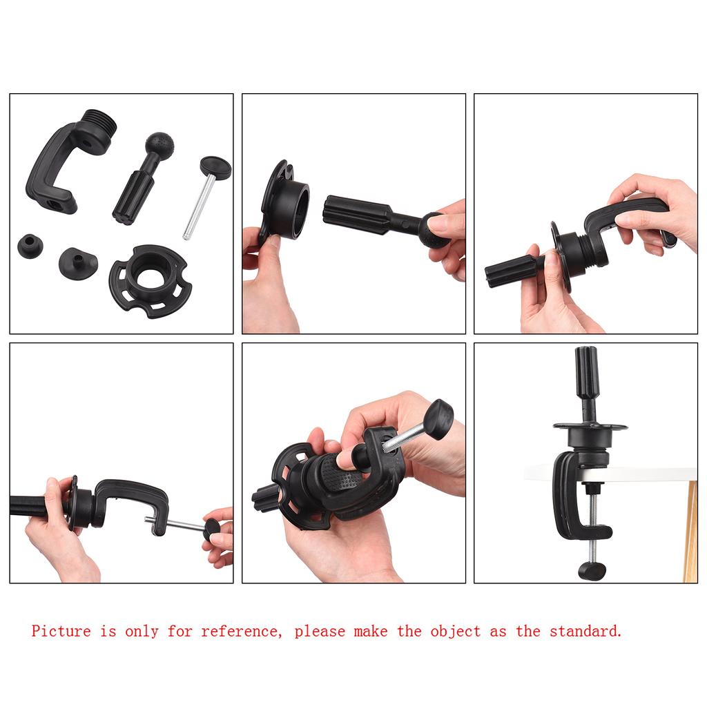 Mannequin Training Head Stand Wig Holder Stand Desk Table Clamp Plastic Metal Hair Accessory Tool