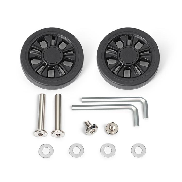 2PCS Plastic Suitcase Replacement Rollers Quiet Wheels Easy Install Assembly Practical Travel Luggage Casters