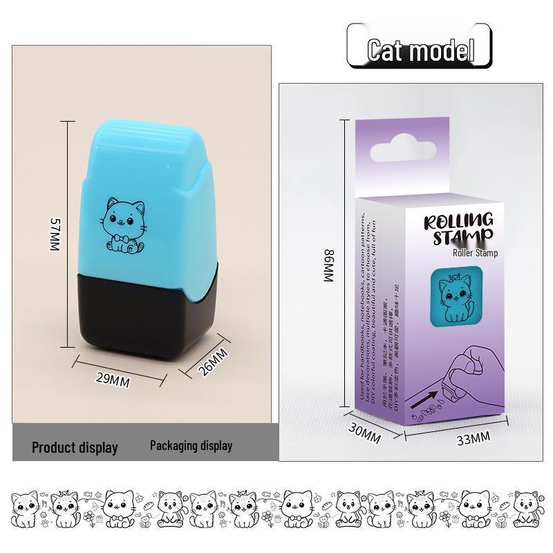 

Creative Cartoon Diary Stamp - Cute Japanese Student Girl Scrapbook
