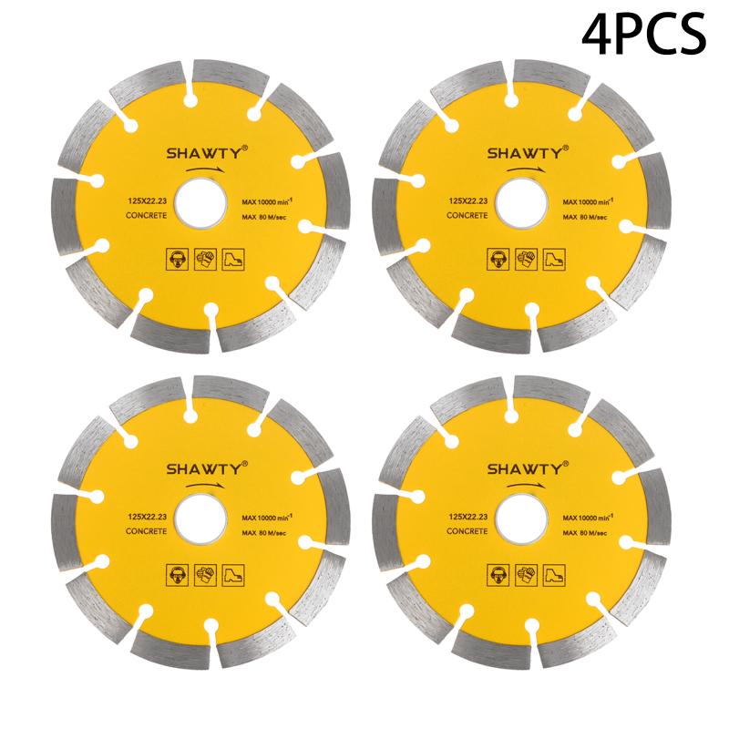 1/2/4Pcs 125Mm Diamond Disc Saw Blades Cutting Blade Disk For Angle Grinder Cutting Marble Ceramic Granite Concrete Wood