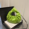 Niche design pleated bag cloud bag new soft leather texture hand bag fashionable trendy versatile handbag