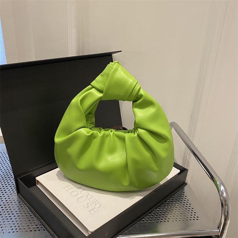 Niche design pleated bag cloud bag new soft leather texture hand bag fashionable trendy versatile handbag