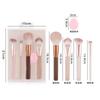 New 4 makeup brushes set, foundation brush, loose powder brush, grooming brush, eyeshadow brush, travel makeup brush PVC gift box now