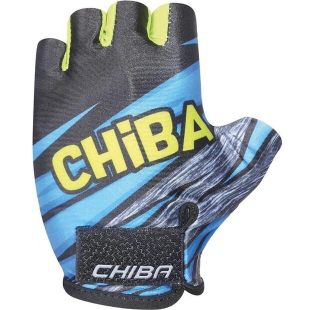 Chiba Kids Bicycle Gloves (blue-yellow)