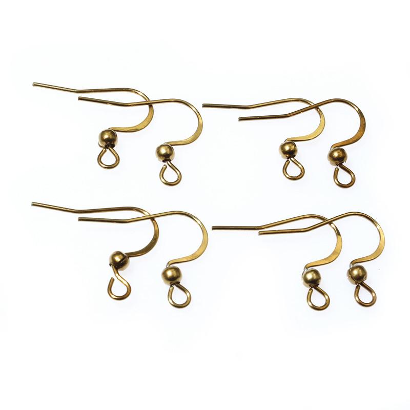 100pcs Stainless Steel Craft Earring Hooks Ear Wire DIY Jewelry Making Accessories Findings