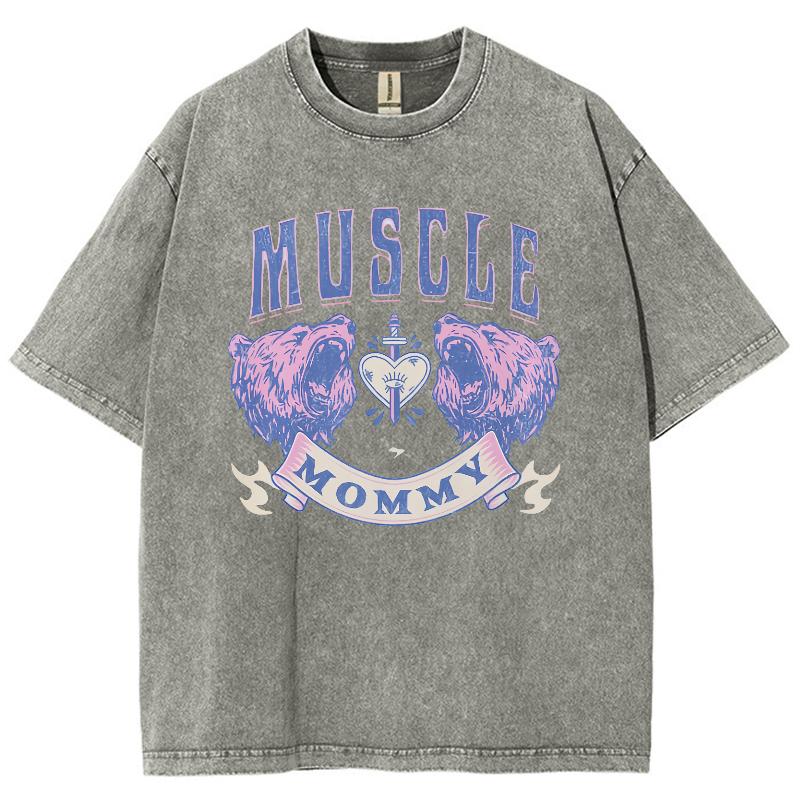 Simple Style Letter Print Women's T-Shirt Fashion Design Crew Neck Wash Denim Top Summer Short Sleeve