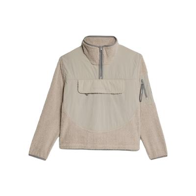 adidas Terrex X And Wander Kollaboration FW23 Outdoor Sport Rundhals Halb-Zip Sweatshirt Damen Oberteile Weiß IB4814
