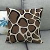 Black And White Leopard Print Spots Digital Printing Short Plush Pillow Covers For Car Sofa Office Cushion Cover Home Goods