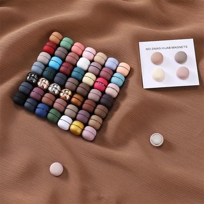 Starker Metallbeschichteter Magnetischer Hijab-Clip Ohne Lochstifte Brosche Magnet Sicherer Hijab-Brooch Schal-Accessoires Muslimisches Schal-Schmuckset