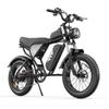 YVY C20 1500W Hochleistungs-Elektrofahrrad mit Rückspiegel, 48V20Ah, 20×4.0 Fat Tire, Vollfederung, Hydraulische Scheibenbremsen Offroad E-Bike