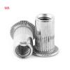 M3-M8 Flat Head Threaded Blind Rivet Nut Insert Nutsert Screw Stainless Steel(M3)
