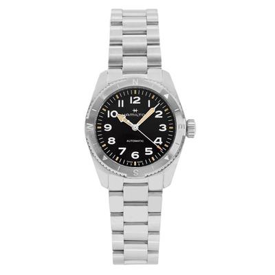 Reloj automático Khaki Field Expedition de acero inoxidable con esfera negra H70225130 100M para hombre