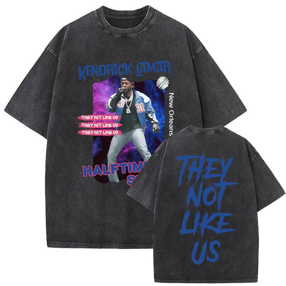 Rapper Kendrick Lamar Großes Gesicht Grafik T-Shirt Nicht Wie Wir Mr. Morale The Big Steppers T-Shirts Herren Hip Hop Übergroßes T-Shirt