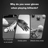 1 szt. Rękawica bilardowa rozciągliwa oddychająca antypoślizgowa pochłaniająca pot męska i damska leworęczna kij bilardowy sportowa rękawica 3-palczasta akcesoria bilardowe