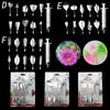 14 Stil 3D Gelatine Kuchenform Gelee Kunst Pudding Blumen Edelstahl Düse Spritze Nadel Set Kuchen Dekorationswerkzeuge