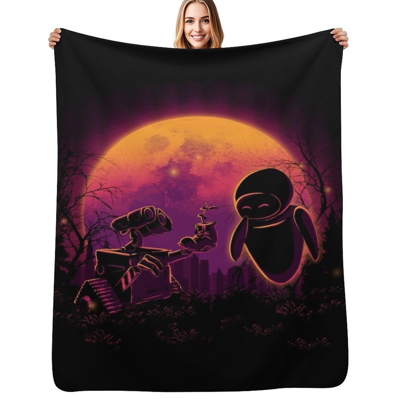 Love in the space Throw Blanket Faux Fur Soft Warm Blanket for Bed 102x76cm(40x30in)