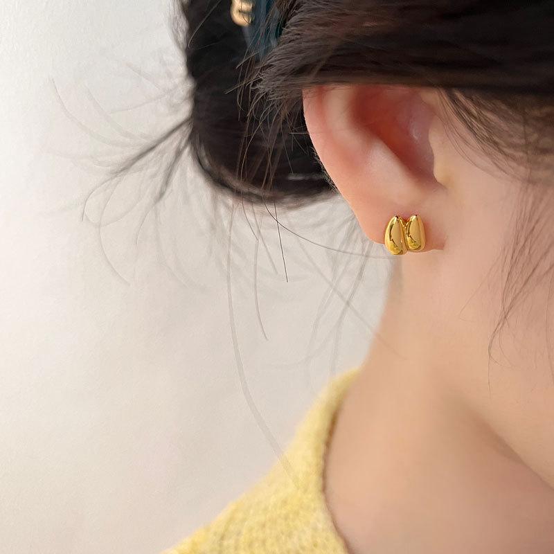 Two Small Doodle Earrings Small Mini Earrings Cute Earrings New Year Trend