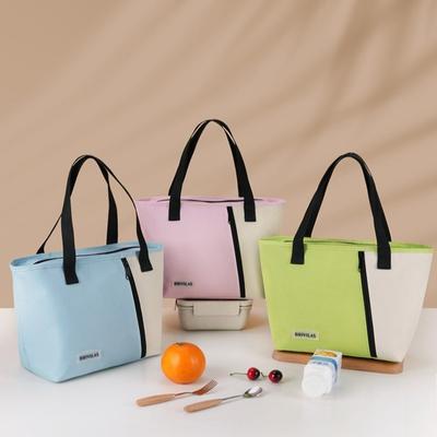 1pcs Outdoor Handheld Insulated Bag Minimalist Fashion Bento Storage Bag Portable Lunch Box Insulated Tote for Daily Travel Use