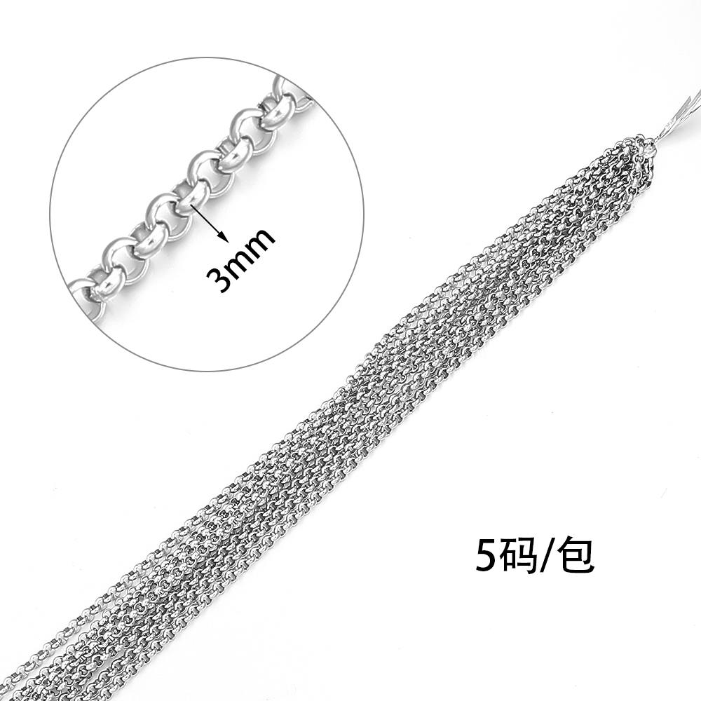 5 Yards/Los Edelstahlketten O-förmige Ketten Großhandelsgliederketten Für Schmuckherstellung DIY Halskette Armband Ketten Zubehör