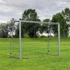 Porta da Calcio 2,4m x 1,5m, Rete da Calcio per Giardino con Picchetti, Montaggio Rapido e Semplice