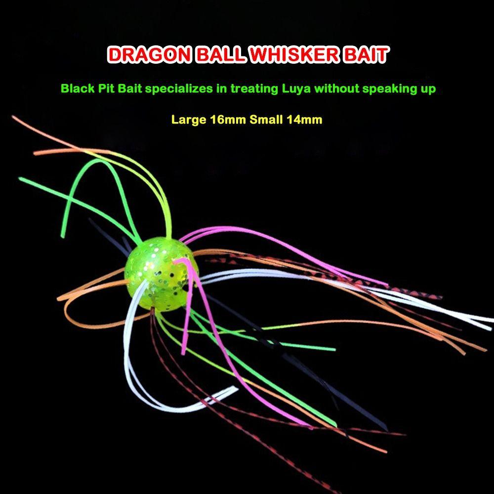 

10pcs Ball Fishing Sea Urchin Soft Bait 14mm 16mm Dice BFS Fishing Lure Hot Silicone Worm Lure Luminous-14mm