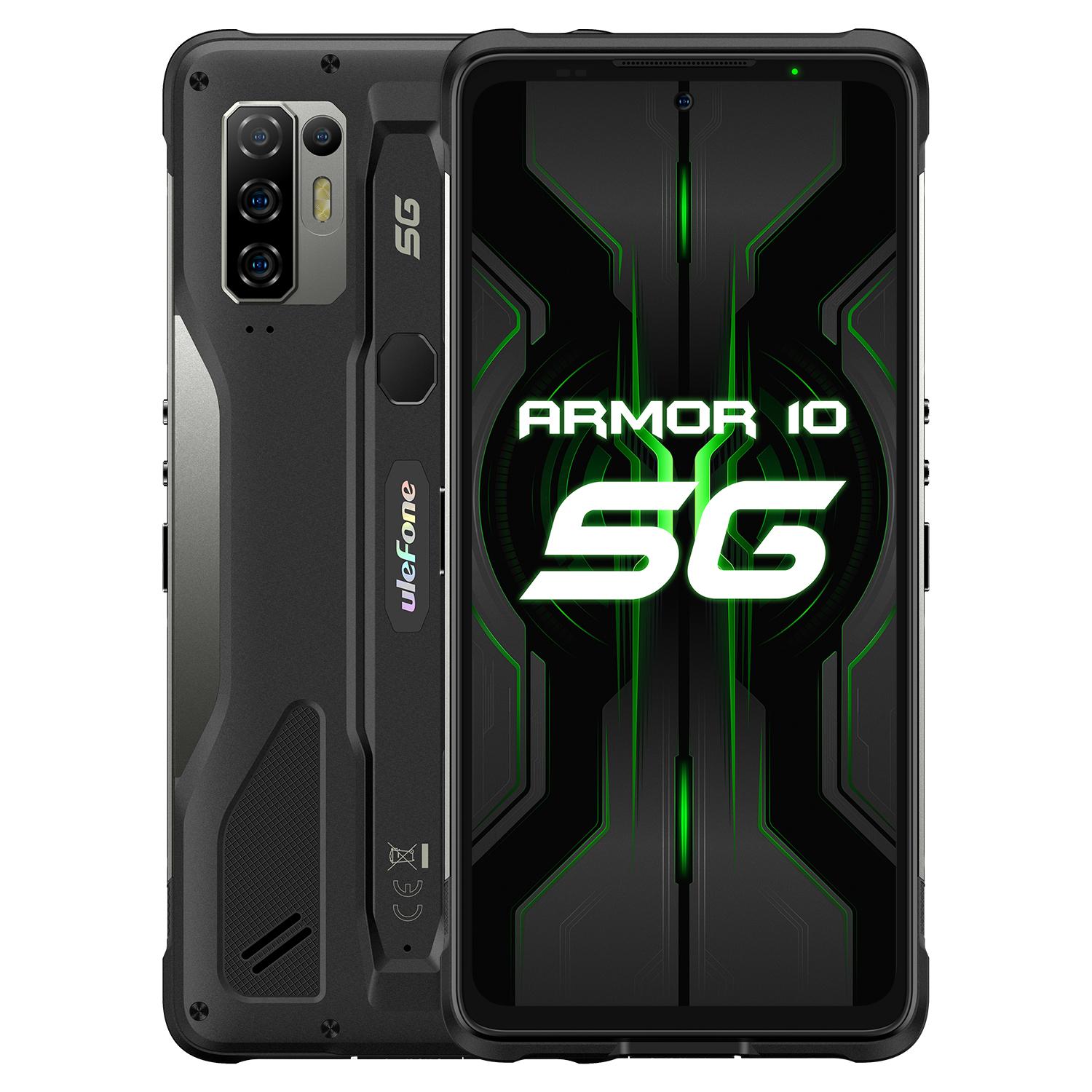 

Ulefone Armor 10, 5G, прочный мобильный телефон, Android 10, 8 ГБ + 128 ГБ, водонепроницаемый смартфон/IP68, IP69K/6,67 дюйма/64 МП, камера, мобильные телефоны чёрный