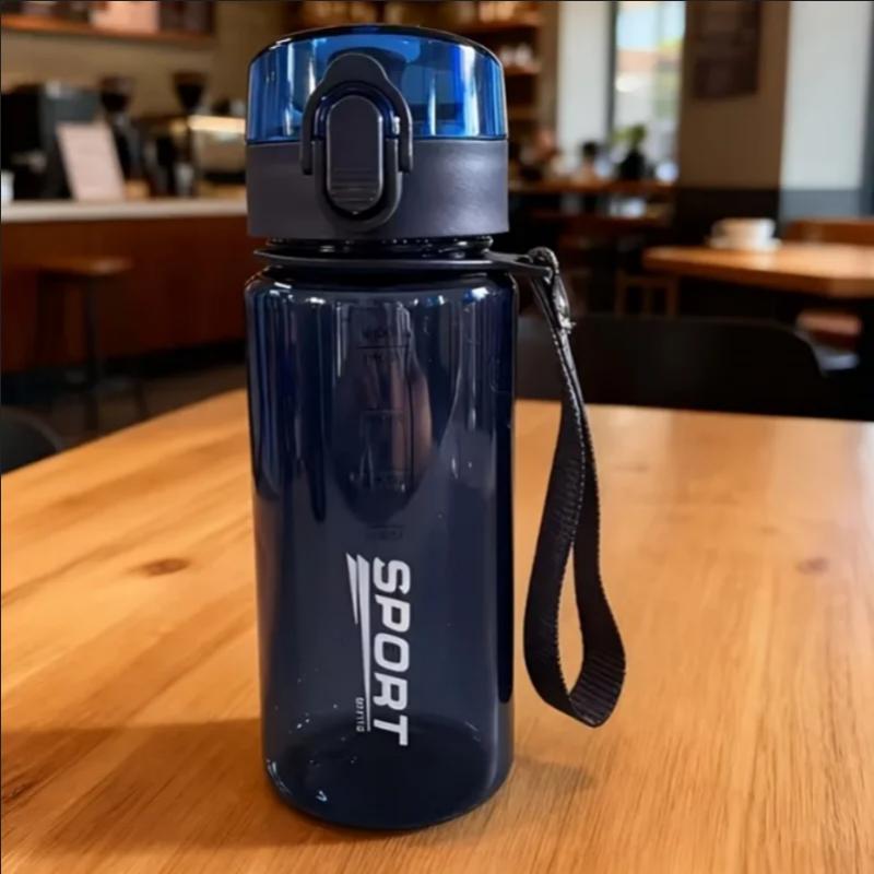 400ml/560ml Water Bottle Leakproof Sports Water Bottle Portable Drinking Cup BPA-Free with Capacity Marking for School Office